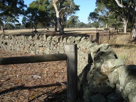 stone wall fence