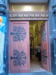 Ornate doors of the Donkey Wheel House