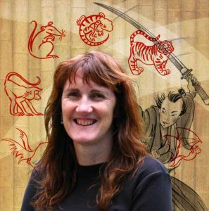 Sandy Fussell and samurai kids