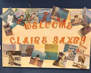 Welcome Claire Saxby Poster