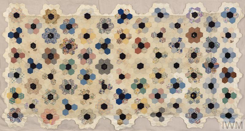 Hand made WW2 Girl guide patchwork quilt